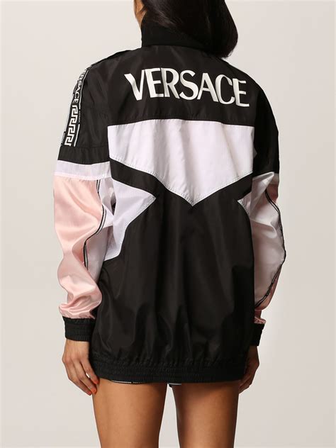 white versace sweater jacket|Versace sweatshirt women.